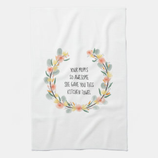 Funny mother to daughter kitchen towel