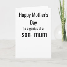 Funny Mother's Day | A Genius of a Mum