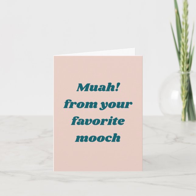 Funny Mother's Day card - Beige (Front)