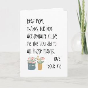 funny mothers day card best mum ever floral