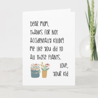 funny mothers day card best mum ever floral