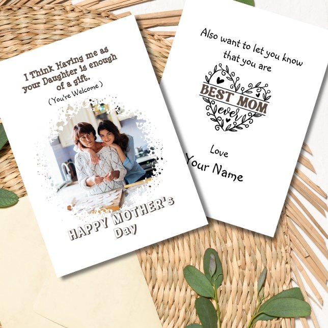 Funny Mother's day Card From Daughter (Creator Uploaded)