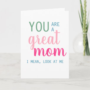 Funny Mother's Day Card From Daughter