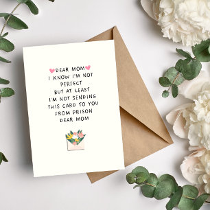 Funny Mothers Day Card from Daughter Son