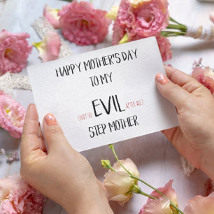 Funny Mothers Day Card - Step Mum