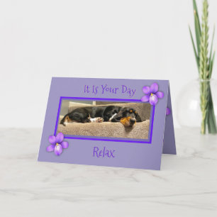 Funny "Mother's Day" Card W/Basset Hound Puppy