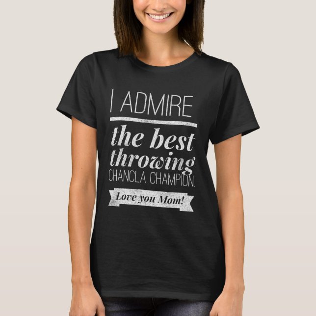 Funny Mother's Day Chancla Survivor Mum T-Shirt (Front)
