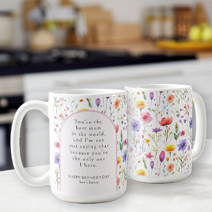  Funny Mother's Day Colorful Wildflower Pink Arch Coffee Mug