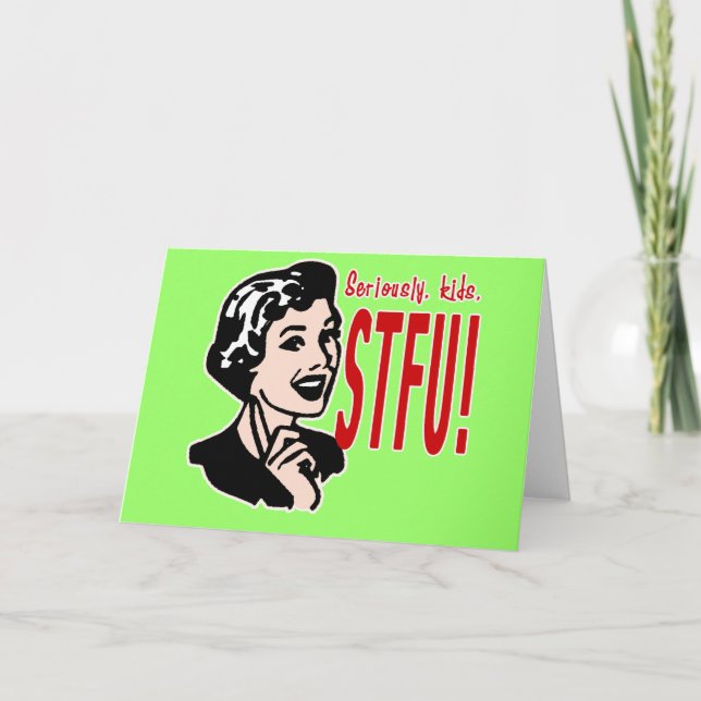 Funny Mother's Day Design Card (Front)