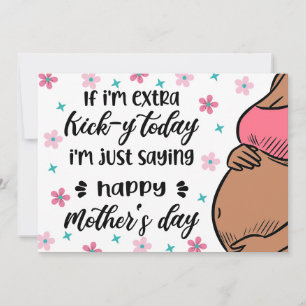 Funny Mother's Day from Baby Bump for Mum to Be Holiday Card
