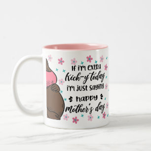 Funny Mother's Day from Baby Bump for Mum to Be Two-Tone Coffee Mug