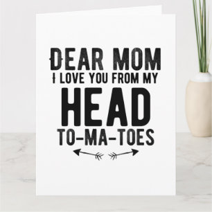 funny mothers day gift for mother mum card