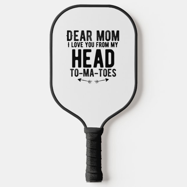 funny mothers day gift for mother mum pickleball paddle (Front)