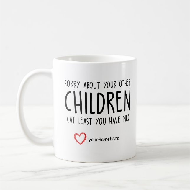 Funny Mothers day Gift Mum Birthday Coffee Mug (Left)