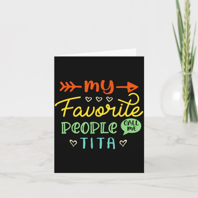 Funny Mother's Day Gift My Favourite People Call M Card (Front)