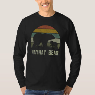 Funny Mothers Day Grandma  Cub Kids Naynay Bear T-Shirt