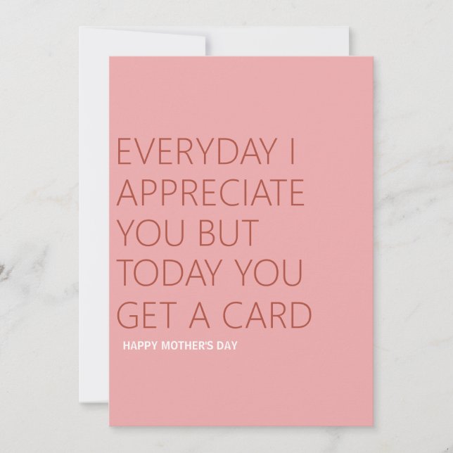 Funny Mother's Day Holiday Card (Front)