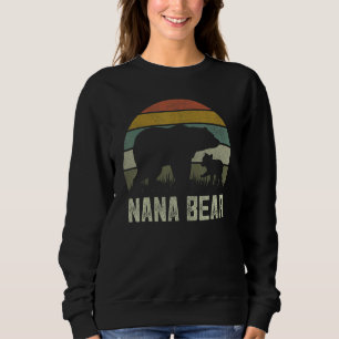 Funny Mothers Day Italian Grandma Cub Kids Nana B Sweatshirt