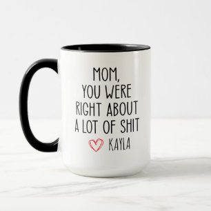 Funny Mother's Day, Mum You Were Right About A lot Mug