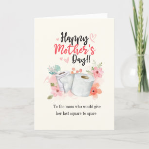 Funny Mothers Day Pandemic Year Personalised Holiday Card
