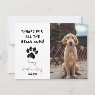 Funny Mothers Day Personalised Dog Mum Pet Photo Card