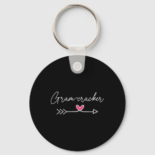 Funny Mothers Day Shirt Cute Pink Arrow Heart Gram Key Ring