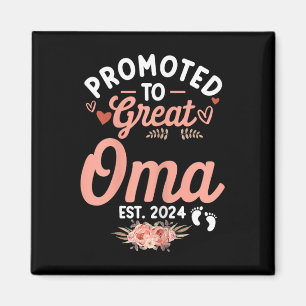 Funny Mothers Day Shirt Promoted To Great Oma Cute Magnet