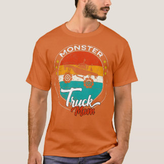 funny motherx27s day Monster Truck Mom Retro Vinta T-Shirt