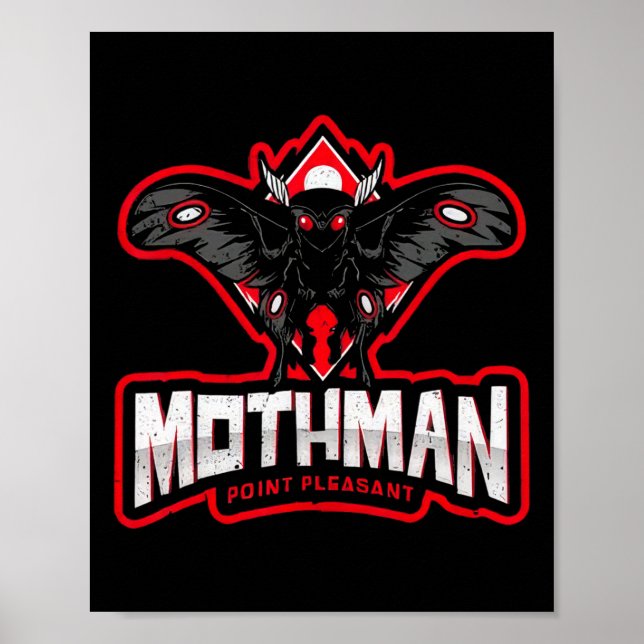 Funny Mothman Point Pleasant _1  Poster (Front)