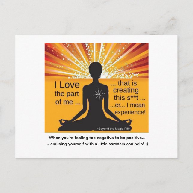 Funny Motivational Postcard (Front)