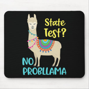 Funny Motivational State Test Day For Students Mouse Mat