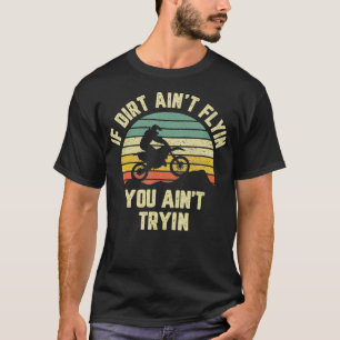 Funny Motocross Dirt Bike  Retro Racing Dirt T-Shirt