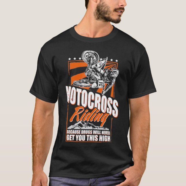 Funny Motocross MX  Dirt Bike Quote T-Shirt (Front)
