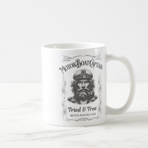 Funny Motor Boat Captain Pontoon Lake Boating Moto Coffee Mug