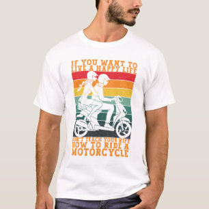 Funny Motorcycle Biker Rider Motorbike Mens  T-Shirt