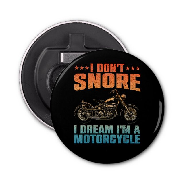 Funny Motorcycle Design For Men Women Motorcycle R Bottle Opener (Front)