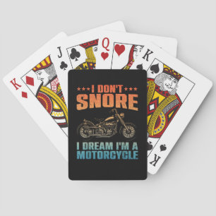 Funny Motorcycle Design For Men Women Motorcycle R Playing Cards