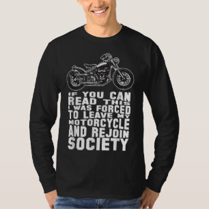 Funny Motorcycle For Men Riding Biker Dad Bike T-Shirt