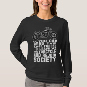 Funny Motorcycle For Men Riding Biker Dad Bike T-Shirt
