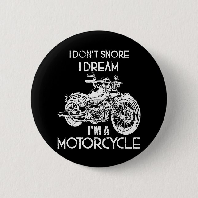 Funny Motorcycle Riding Bike Rider Biker Men 6 Cm Round Badge (Front)