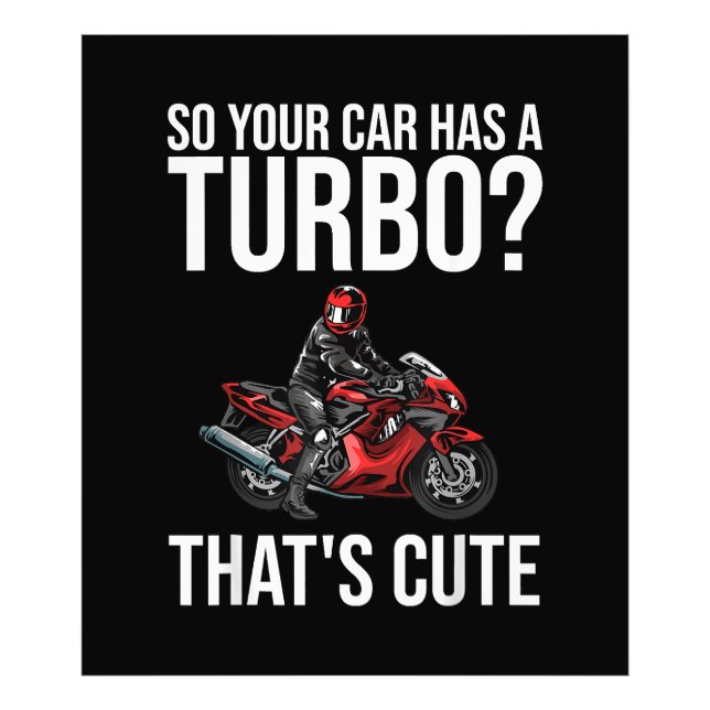 Funny Motorcycle Sportbike Gift Men Women Motorbik Photo Print (Front)