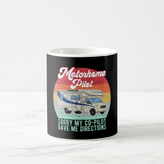 Funny Motorhome Pilot Gift Coffee Mug (Center)