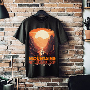 Funny Mountain Astronomy Lover Mars Mountains T-Shirt