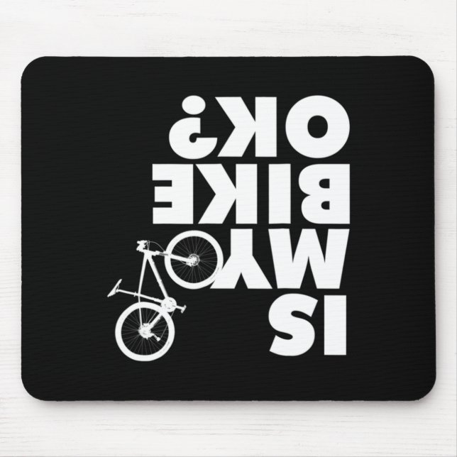 Funny Mountain Bike  Mouse Mat (Front)