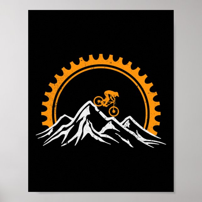 Funny Mountain Biking Art For Men Women Cycling Do Poster (Front)