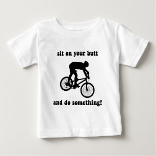 Funny mountain biking baby T-Shirt