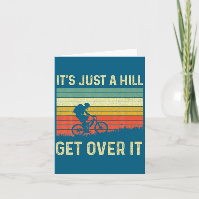 Funny Mountain Biking Design For Men Women Trail R Card (Front)