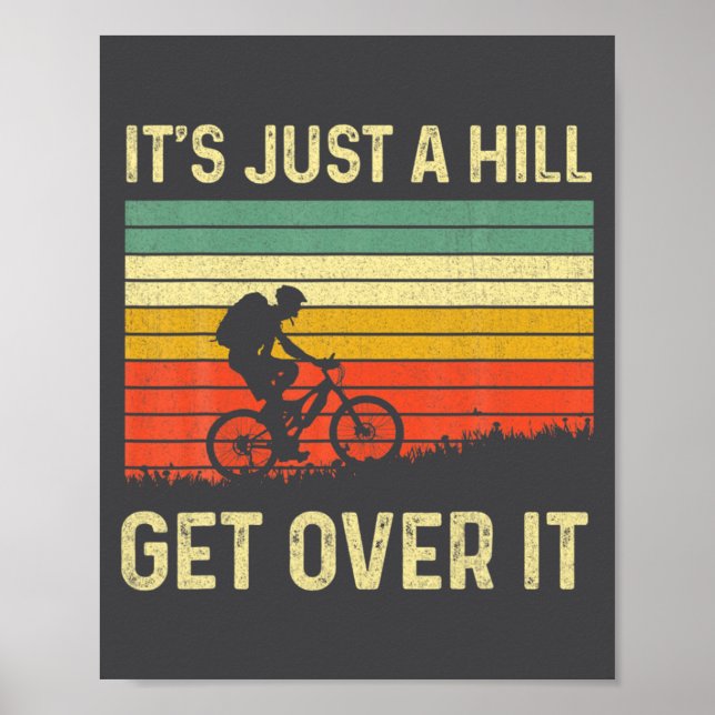 Funny Mountain Biking Design For Men Women Trail R Poster (Front)