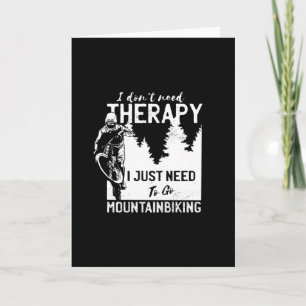 Funny Mountain Biking Gift for MTB Biker Card
