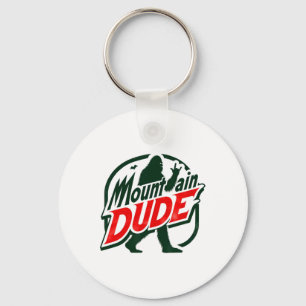 Funny Mountain Dude Bigfoot Sasquatch Hiking Gift Key Ring